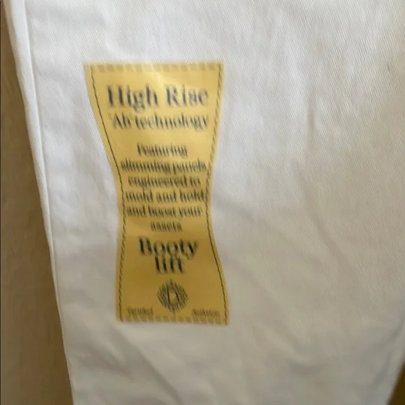 White Button-Fly Jeans - Picture 2 of 5